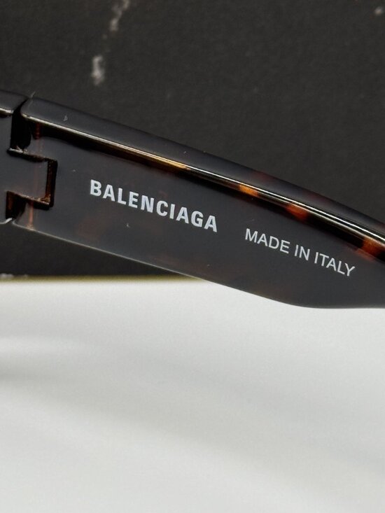 NEW BALENCIAGA BB0314S 002 HAVANA UNISEX GEOMETRIC SUNGLASSES BALENCIAGA EYEWEAR main image 8